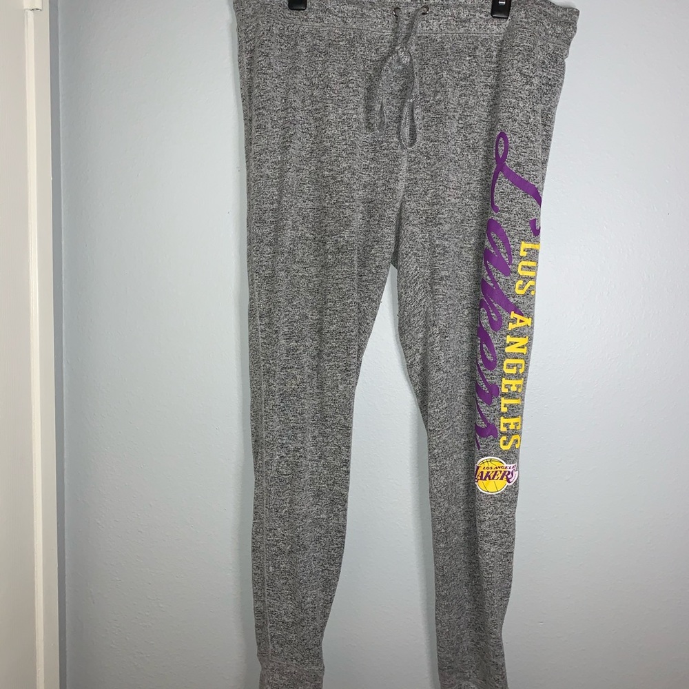 Grey Lakers sweatpants